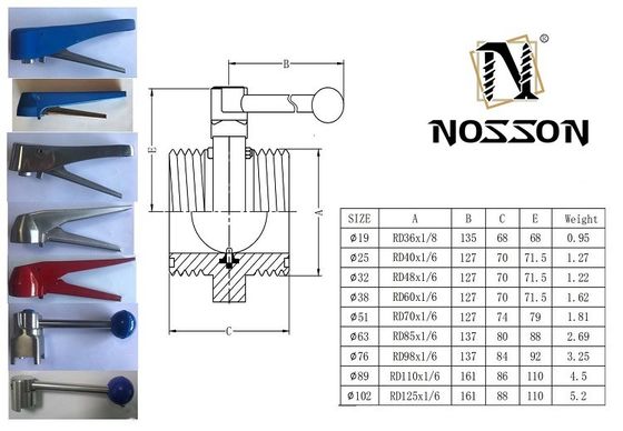 Válvula de borboleta hidráulica sanitária 304 316L de aço inoxidável Fios de soldagem unilaterais de média de alta temperatura Certificado ISO9001