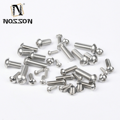 DIN Standard M2 M2.5 M3 M4 M5 M6M8 M10 M12 M14 M16 M18 M20 M24 M27 M30 Custom 304 aço inoxidável parafusos e parafusos