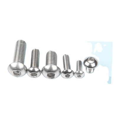 304 aço inoxidável resistência à corrosão chamfer hexagonal móveis parafusos e parafusos com cabeça redonda padrão DIN
