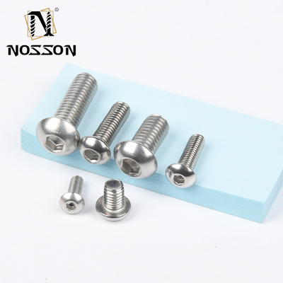 304 aço inoxidável resistência à corrosão chamfer hexagonal móveis parafusos e parafusos com cabeça redonda padrão DIN