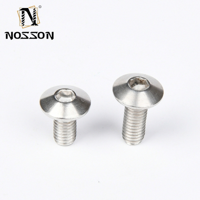304 aço inoxidável resistência à corrosão chamfer hexagonal móveis parafusos e parafusos com cabeça redonda padrão DIN