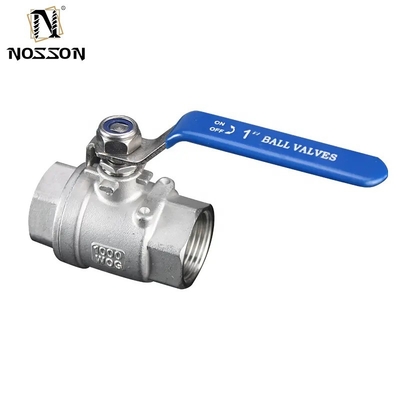 2pc 2 way válvula de esfera de fio interno feita de 304 316 aço inoxidável para aplicações industriais e estrutura hidráulica
