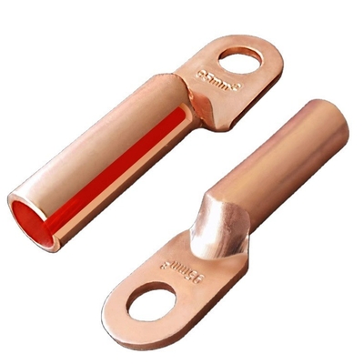 Recolha de fios Automotivo 600v a 35 KV AWG Bateria Tubular Cable Lug com terminação de sino / Anel de cobre roxo Terminal Lug revestido de estanho