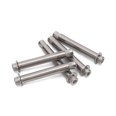 ISO M6 personalizado cabeça contra-absorvida Hex Socket Expansão parafusos cabeça plana Allen Explosão interna parafusos de ancoragem de concreto acabamento brilhante