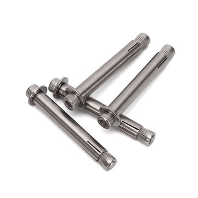 ISO M6 personalizado cabeça contra-absorvida Hex Socket Expansão parafusos cabeça plana Allen Explosão interna parafusos de ancoragem de concreto acabamento brilhante