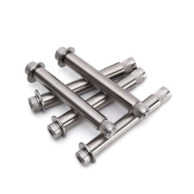 ISO M6 personalizado cabeça contra-absorvida Hex Socket Expansão parafusos cabeça plana Allen Explosão interna parafusos de ancoragem de concreto acabamento brilhante