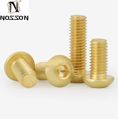 Paz de espírito garantida H62 Metric Brass Pan Head Torx Machine Security Screw M8 Button Trox Head Screw com acabamento simples