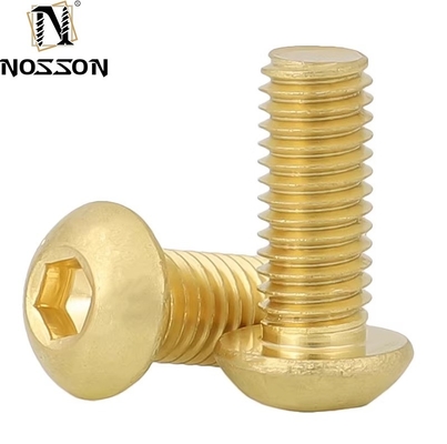 Paz de espírito garantida H62 Metric Brass Pan Head Torx Machine Security Screw M8 Button Trox Head Screw com acabamento simples