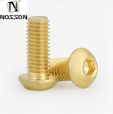 Paz de espírito garantida H62 Metric Brass Pan Head Torx Machine Security Screw M8 Button Trox Head Screw com acabamento simples