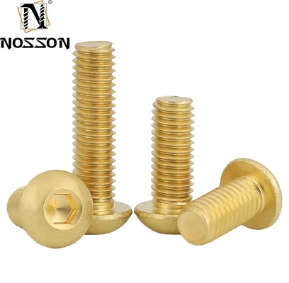 Paz de espírito garantida H62 Metric Brass Pan Head Torx Machine Security Screw M8 Button Trox Head Screw com acabamento simples