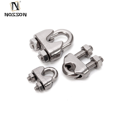 Métrica 304/316 Grampos de corda de aço inoxidável U Bolt Grampos de corda de fio para grampos de tubos Tipo de grampos de tubos duplos na indústria geral Zinc Finish