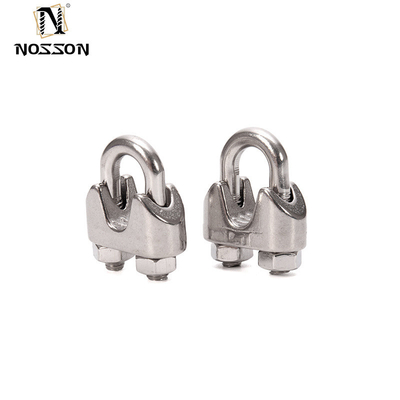 Métrica 304/316 Grampos de corda de aço inoxidável U Bolt Grampos de corda de fio para grampos de tubos Tipo de grampos de tubos duplos na indústria geral Zinc Finish