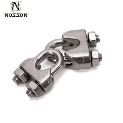 OEM suportado DIN741 Stainless Steel Wire Rope Clip para indústria geral Rigging Cable Grip Clamp 4.6mm 7.9mm 10mm 12mm