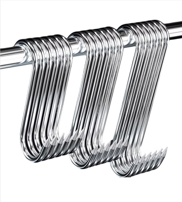 Metric Blue Anodized S Shape Metal Hooks para Display do Gabinete de Cozinha m1.6 m2 m2.5 m3 m4 m5 m6 m8 m10 m12 m14 m16 m20