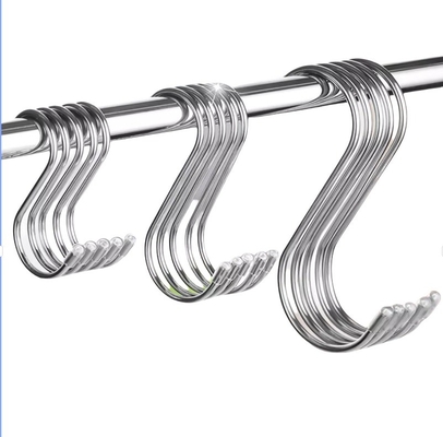 Metric Blue Anodized S Shape Metal Hooks para Display do Gabinete de Cozinha m1.6 m2 m2.5 m3 m4 m5 m6 m8 m10 m12 m14 m16 m20