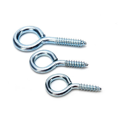 Padrão JIS M1.6 M2 M2.5 M3 M4 M5 M6 M8 M10 M12 M14 M16 M20 Triângulo especial de forma de gancho de olho parafuso com acabamento de zinco e olhos abertos