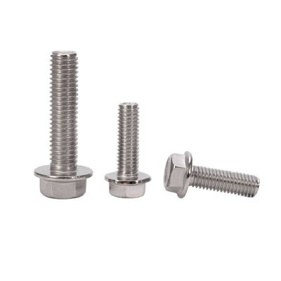 Classe de acabamento de zinco 304/316/A2-70/A4-80 Material aço inoxidável M2 M5 M6 M8 parafusos de flange de titânio com alta precisão e cabeça hexadecimal