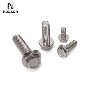 Classe de acabamento de zinco 304/316/A2-70/A4-80 Material aço inoxidável M2 M5 M6 M8 parafusos de flange de titânio com alta precisão e cabeça hexadecimal