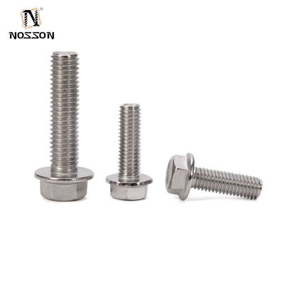 Bolinhos de carrinho de fragmentação de aço inoxidável Hex Flange Bolinhos de grau A2-70/A4-80/304/316 Zinc acabado para o mercado