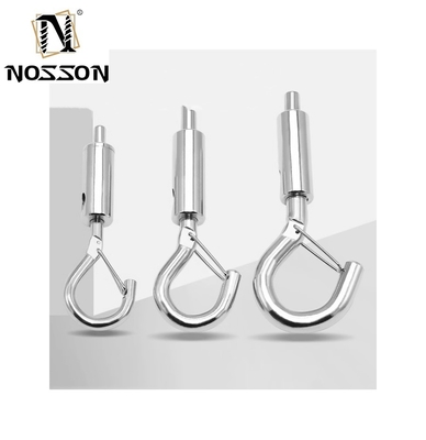 OEM personalizado 4.6mm-12mm Cordão de arame tranca cabeça Pendente Panel de luz Pendente Luz Gancho com fivela de segurança e ganchos de mola
