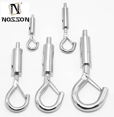 OEM personalizado 4.6mm-12mm Cordão de arame tranca cabeça Pendente Panel de luz Pendente Luz Gancho com fivela de segurança e ganchos de mola