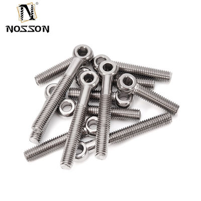 Revestimento cromado M2 M2.5 M3 M4 M5 M6 M8 M10 M12 M14 M16 M20 Parafusos balançadores de aço inoxidável com fio e acabamento