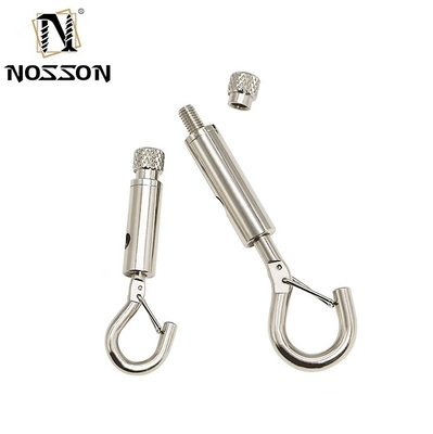 Tratamento eletrolítico de aço inoxidável de 8 mm-50 mm de extremo duplo de parafuso Snap Hook Carabiner para acessórios de mergulho de trela para cães