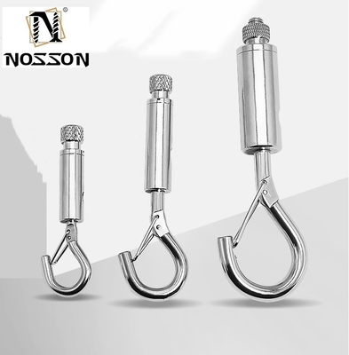 Tratamento eletrolítico de aço inoxidável de 8 mm-50 mm de extremo duplo de parafuso Snap Hook Carabiner para acessórios de mergulho de trela para cães