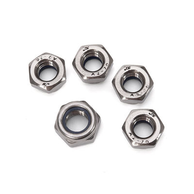 Sistema de medição métrico DIN985 aço inoxidável A2 A4 M6 zincado Hex Nylon Insert Lock Nuts para indústria geral