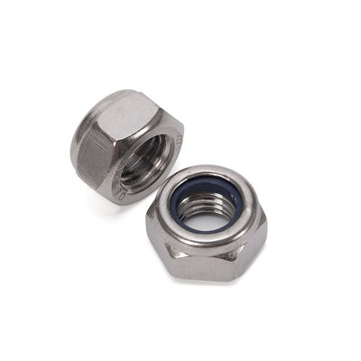 Sistema de medição métrico DIN985 aço inoxidável A2 A4 M6 zincado Hex Nylon Insert Lock Nuts para indústria geral