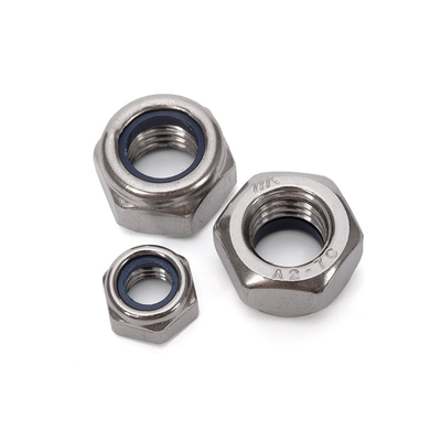 Nozes de nailon M3 de bloqueio automático com material de aço carbono e sistema de medição métrico
