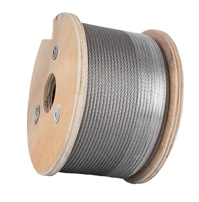 Grelha de cabo AISI SUS 304 316 Stainless Steel Wire Rope 1mm 1.5mm 2mm 3mm 4mm 5mm 6mm 7mm 8mm 9mm 10mm Cor Personalizada