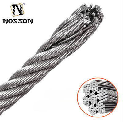 Grelha de cabo AISI SUS 304 316 Stainless Steel Wire Rope 1mm 1.5mm 2mm 3mm 4mm 5mm 6mm 7mm 8mm 9mm 10mm Cor Personalizada