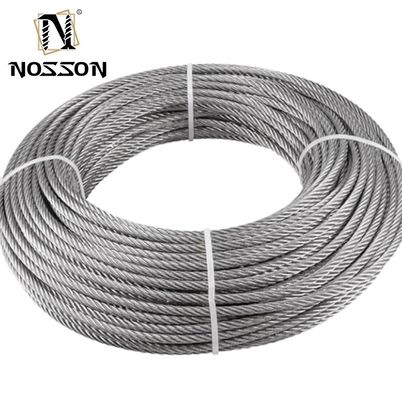 Grelha de cabo AISI SUS 304 316 Stainless Steel Wire Rope 1mm 1.5mm 2mm 3mm 4mm 5mm 6mm 7mm 8mm 9mm 10mm Cor Personalizada