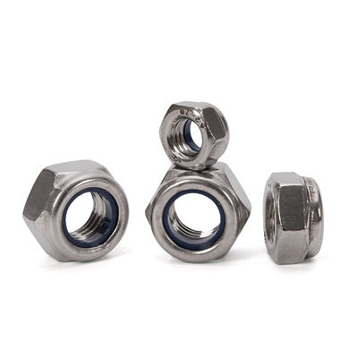 304 aço inoxidável M3 Nylon Lock Nut Metal Self-Locking Nut Galvanized Release M3 Nut Metric Carbon Steel Plain Finish