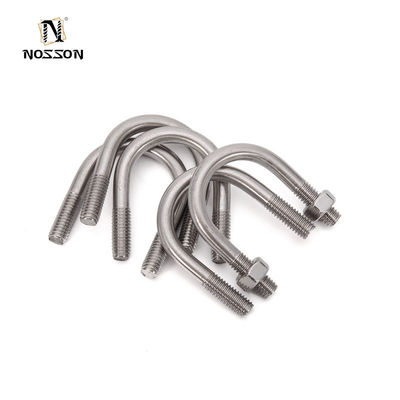 Zinc Finish Custom Size Galvanizado U Bolts Aço m3 m4 m5 m6 m8 m10 m12 m16 m20 para Projetos de Construção