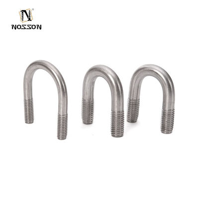 Zinc Finish Custom Size Galvanizado U Bolts Aço m3 m4 m5 m6 m8 m10 m12 m16 m20 para Projetos de Construção