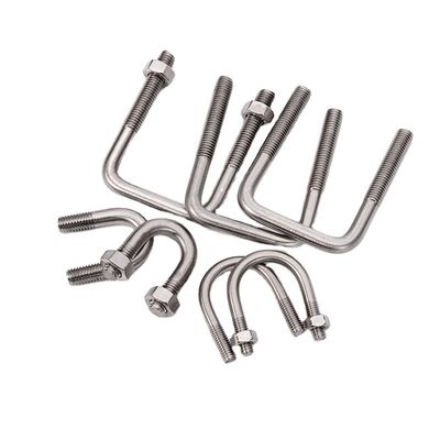 Bolto U de dobra redonda galvanizado para M3 M4 M5 M6 M8 M10 M12 M16 M20 em acabamento simples de acordo com o padrão JIS