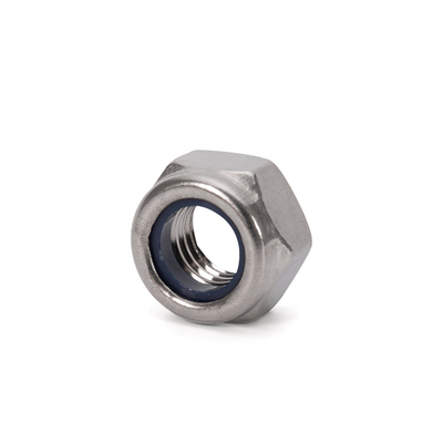 Métrica de Saúde M5 5/16 Auto-bloqueio Hexagonal DIN985 aço inoxidável 304/316 Nylon Insert Lock Nut para Indústria Pesada