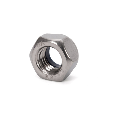 Métrica de Saúde M5 5/16 Auto-bloqueio Hexagonal DIN985 aço inoxidável 304/316 Nylon Insert Lock Nut para Indústria Pesada