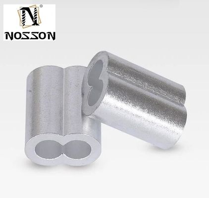 M6 1.6-5.5mm Mar Comércio Longline Single Double Crimping de Água Salgada Crimps de Alumínio de Pesca Manga com GB Standard de Água Salgada