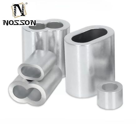 M6 1.6-5.5mm Mar Comércio Longline Single Double Crimping de Água Salgada Crimps de Alumínio de Pesca Manga com GB Standard de Água Salgada