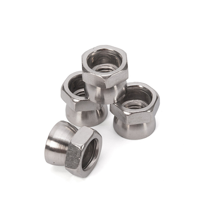 Sistema de medição métrico Torcer porcas hexagonais anti-roubo em 304 316 aço inoxidável para padrão DIN