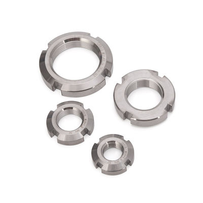 Sistema métrico de medição 304 aço inoxidável fecho redondo acoplamento de fecho grelhado ranhurado Hex flange porcas para a indústria automotiva