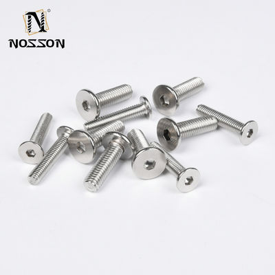 Aço inoxidável Allen Flat Countersink Head Hex Countersink Hexagon Socket Subcut Screws