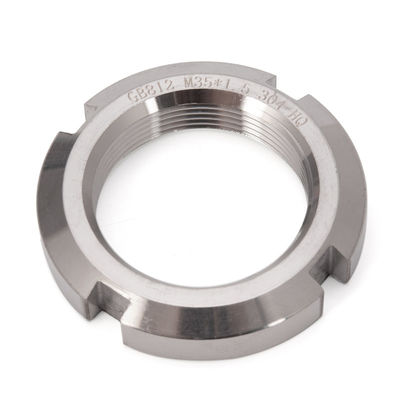 Sistema métrico de medição 304 aço inoxidável fecho redondo acoplamento de fecho grelhado ranhurado Hex flange porcas para a indústria automotiva