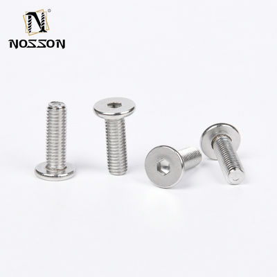 Ferro inoxidável metálico revestido com zinco 304/316 DIN7991 Hexagon Socket Countersunk Head Screw para sistema de medição métrico