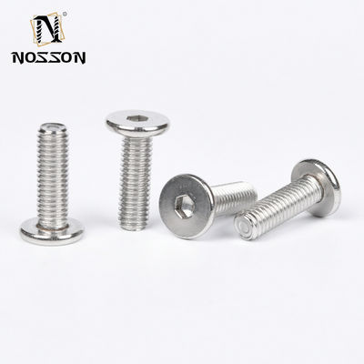 Ferro inoxidável metálico revestido com zinco 304/316 DIN7991 Hexagon Socket Countersunk Head Screw para sistema de medição métrico