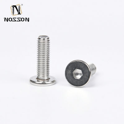 Ferro inoxidável metálico revestido com zinco 304/316 DIN7991 Hexagon Socket Countersunk Head Screw para sistema de medição métrico