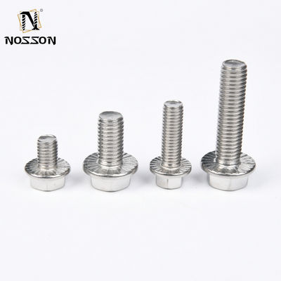 Bolinhas de carrinho de fragmentação Gr5 Titânio Hex Flange Nut 8mm M4 M6 M7x32 Titânio Bolinhas M8 12 pontos Flange Bolinhas Grau A2-70/A4-80/304/316